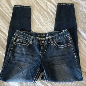 Maurices dark wash skinny jeans